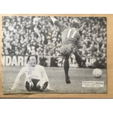Signed picture by George Cohen ( Fulham) and Peter Thompson (Liverpool)